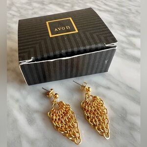 Vintage Avon Miniature Mesh Pierced Earrings